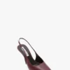The Victoria stiletto slingback 100 in pelle bordeaux The Victoria stiletto slingback 100 in pelle bordeaux