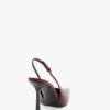 The Victoria stiletto slingback 100 in pelle bordeaux The Victoria stiletto slingback 100 in pelle bordeaux