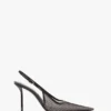 The Victoria stiletto slingback 100 in rete nera The Victoria stiletto slingback 100 in rete nera
