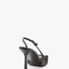 The Victoria stiletto slingback 100 in rete nera The Victoria stiletto slingback 100 in rete nera