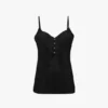 Top a spalline Rouleaux in nero Top a spalline Rouleaux in nero